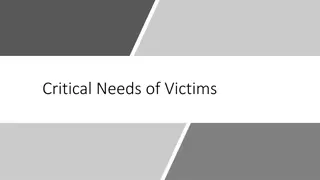 Addressing Critical Needs of Victims in Victim Services Role