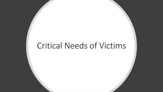 Meeting Critical Needs of Victims: Partnerships and Expectations