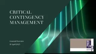 Understanding Critical Contingencies in Gas Management