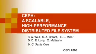 Overview of Ceph Distributed File System