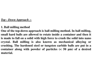 Nanomaterial Synthesis Techniques: Ball Milling and Electrodeposition