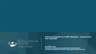 Cultural Competence in GBV Research