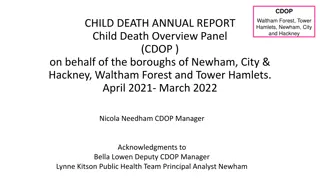 Child Death Annual Report Overview in North East London Boroughs