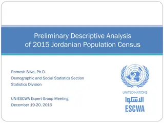 Preliminary Descriptive Analysis of 2015 Jordanian Population Census