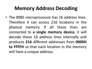 Memory Address Decoding in 8085 Microprocessor