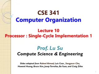 Overview of Single-Cycle Implementation in Computer Organization