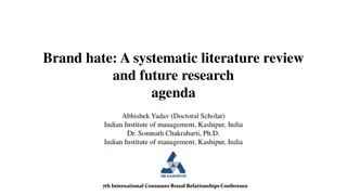 Brand Hate: A Review and Agenda