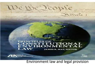 Environmental Protection and Legal Provisions in Indian Constitution