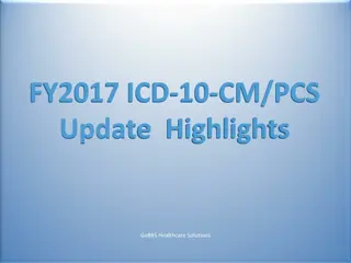 Updates and Highlights in FY2017 ICD-10-CM/PCS