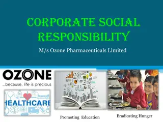 Ozone Pharmaceuticals Limited Corporate Social Responsibility Activities