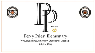 Virtual Learning Community Grade Level Meetings Summary