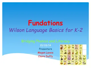 Fundations: Building Blocks for Early Literacy Success