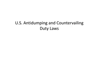 U.S. Antidumping and Countervailing Duty Laws