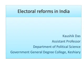 Electoral Reforms in India