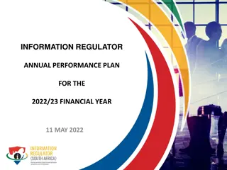 Annual Performance Plan 2022/23: Information Regulator's Strategic Focus & Mandate