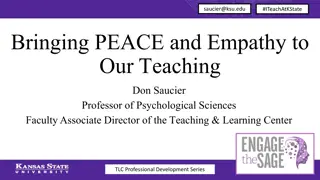 Bringing Peace and Empathy to Teaching: Insights from Don Saucier at K-State