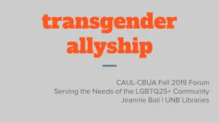 Allyship and Support for LGBTQ2S+ Community: Lessons and Outreach