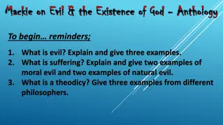 Mackie on Evil & the Existence of God: The Problem of Evil