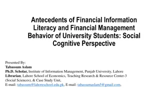 Financial Information Literacy Among University Students