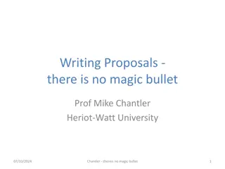 Strategies for Successful Proposal Writing by Prof. Mike Chantler