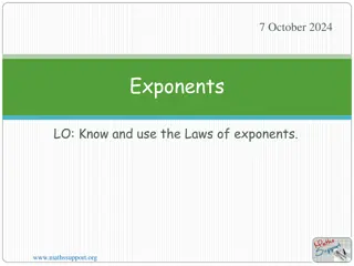 Understanding Exponents: Laws and Calculations in Mathematics