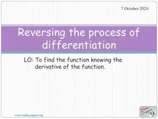 The Process of Reversing Differentiation