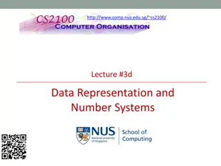 Data Representation and Number Systems in Computing