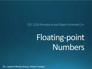 Floating-Point Numbers in C++: IEEE Standard 754