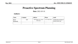 IEEE 802 Spectrum Planning: Proactive Approach for Improved Spectrum Management