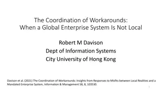 Challenges in Coordinating Workarounds for Global Enterprise Systems