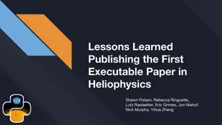 Lessons Learned from Publishing Executable Papers in Heliophysics