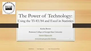 The Power of Technology in Statistics Education