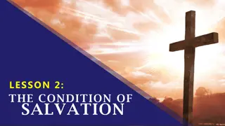 The Condition of Salvation: Lesson 2 - Repentance and Redemption