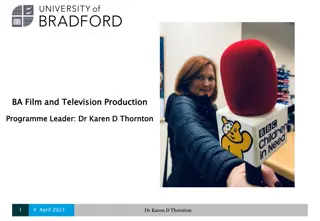 BA Film and Television Production Program at University of Bradford