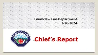 Enumclaw Fire Department Chief's Report - Gravel Mine Proposal and Operations