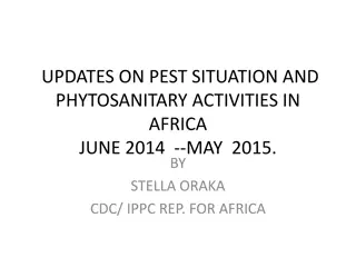 Updates on Pest Situation and Phytosanitary Activities in Africa (June 2014 - May 2015)