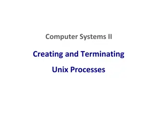 Unix Process Management in Computer Systems II