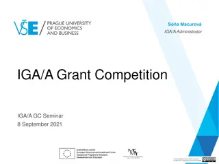 IGA Grant Competition: Supporting Student Projects in Higher Education