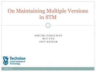 Exploring Multi-Versioning in STM: Challenges and Solutions