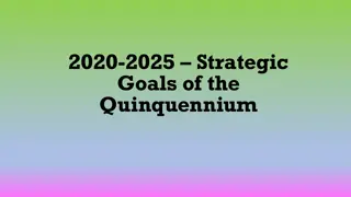 Strategic Goals and Mission Objectives for 2020-2025