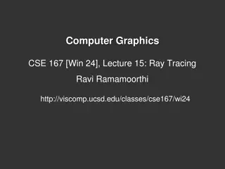 Ray Tracing in Computer Graphics