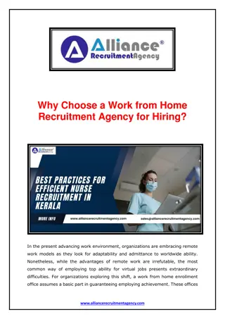 Why Choose a Work from Home Recruitment Agency for Hiring