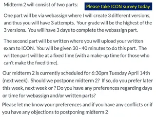 Urgent: Complete ICON Survey Today, Quiz Due, Videos Available