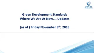 Evolution of Green Development Standards: Progress and Policies