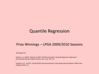 Analysis of Quantile Regression on LPGA Prize Winnings for 2009/2010 Seasons