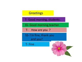 Interactive English Lesson on Greetings for Class Four Students