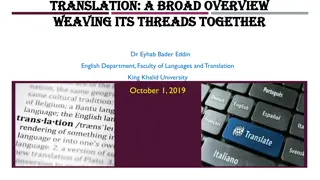 Comprehensive Overview of Translation: History, Definition, Importance, and Characteristics