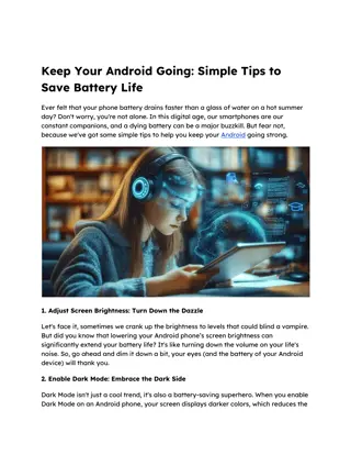 Keep Your Android Going Simple Tips to Save Battery Life