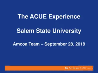 Enhancing Faculty Development Through ACUE Program at Salem State University