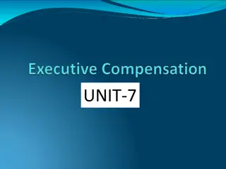 Executive Compensation in Organizations